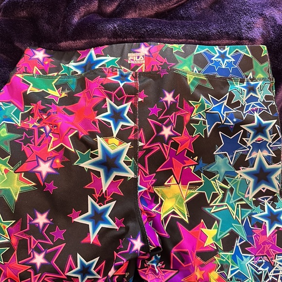 Fila running leggings with bright stars - Picture 4 of 5